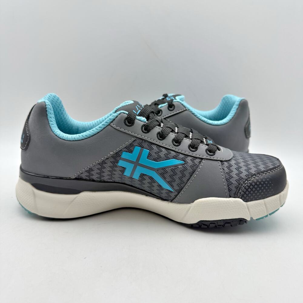 Kuru Womens Quantum Walking Sneakers US 5.5 WIDE White Blue Athletic NIB - Picture 4 of 12